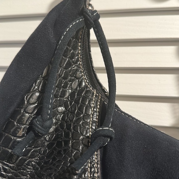 Rampage Dark Blue Handbag with zip closure and Rampage hardware on strap. - Picture 8 of 8